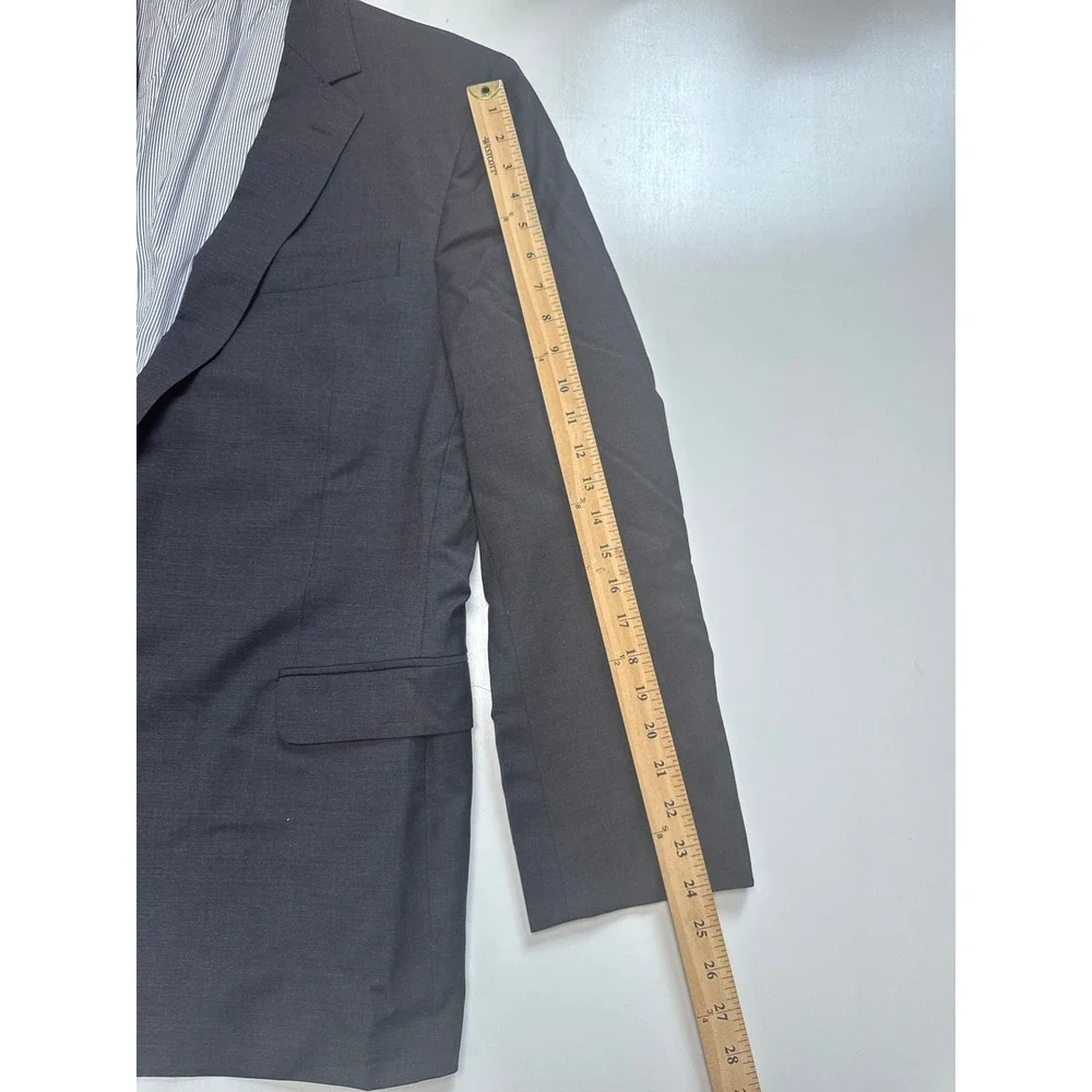 Brooks Brothers Explorer Madison Fit 2-Piece Suit Grey Wool Blend 46R W40 L30